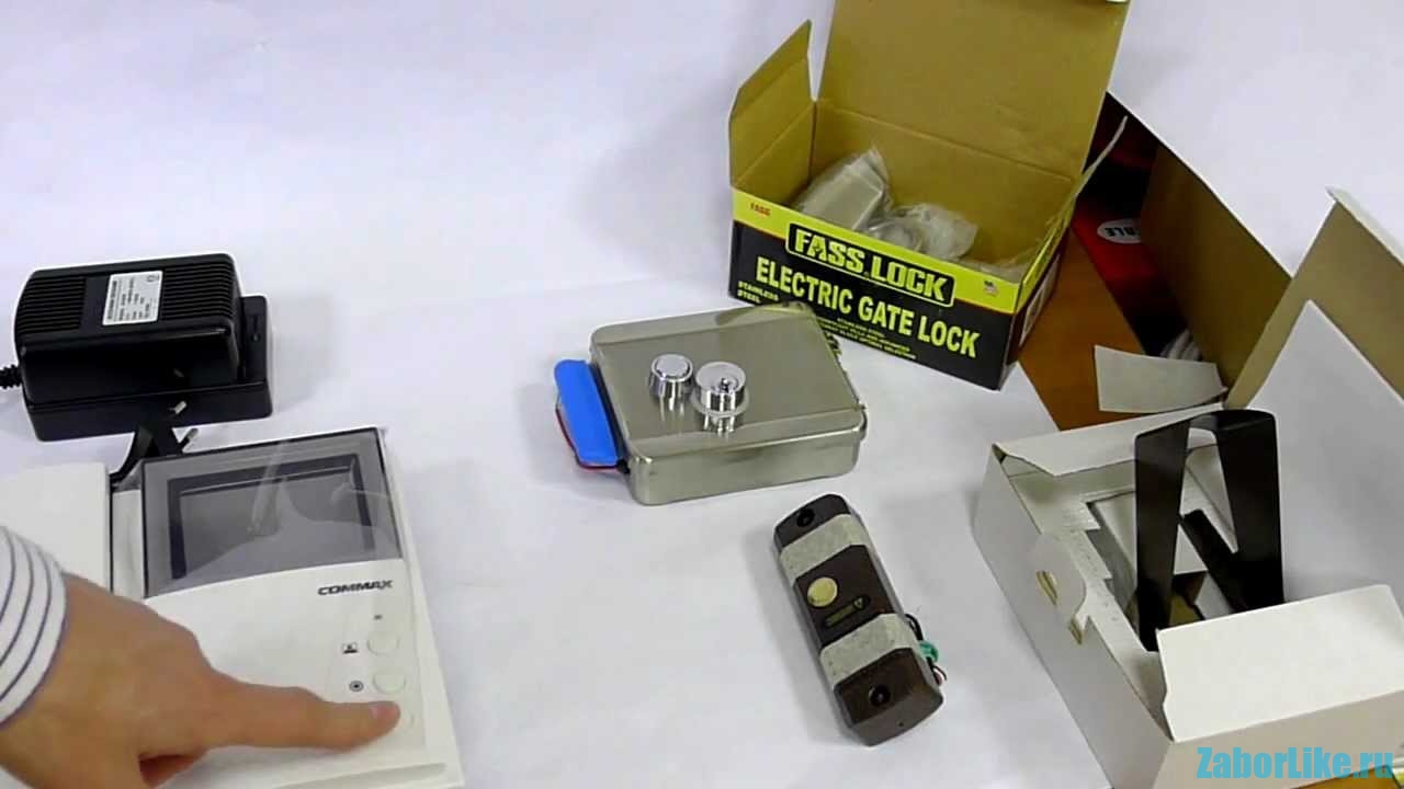 Видеодомофон с электромеханическим замком на калитку