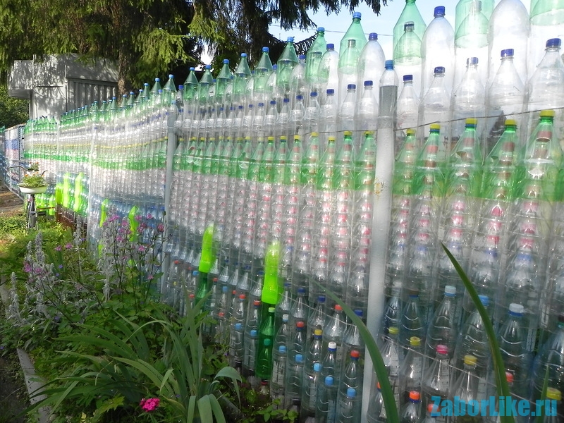 Как сделать сетку рабицу из пластиковых бутылок